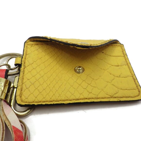 Sam & Libby Bag Charm/ Yellow Card Case/ Multi-Color Tassel - Picture 2 of 5